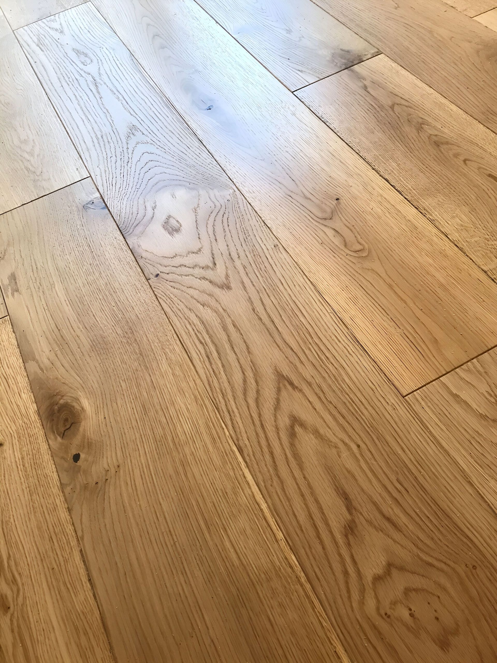 White Oak Flooring, Wire Brushed, Matte UV Poly