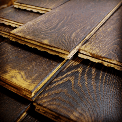 Charred hardwood for flooring 4