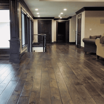 Smoked hardwood for flooring